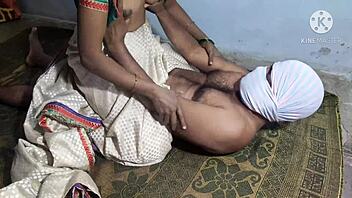 Countryside Indian couple enjoys close-up shots of pussy and tits