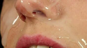 Handjob and blowjob combo with big load on face