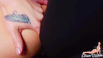 Tattooed babe in stockings gets her pussy and asshole fucked