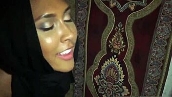 Military uniforms and teen blowjobs in an Arab army video