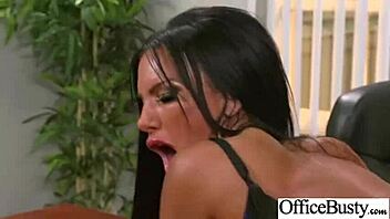 Amateur office slut Elicia Solis gets hardcore in her big natural tits video