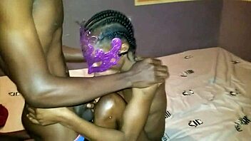 African teen gets her pussy stretched by a huge black cock