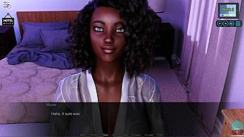 Black ebony porn game: A cumshot extravaganza