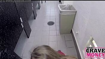 POV video of a young girl getting fucked for money