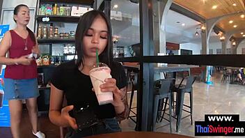 Asian teen couple gets frisky in homemade video