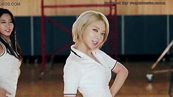 Teen in Kpop uniform gets fucked hard in doggystyle
