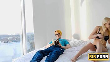 Stepbrother and sister indulge in taboo sex with stepdaughter