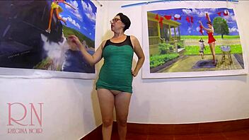 Submissive lady in lingerie gets fucked by dominant man in public