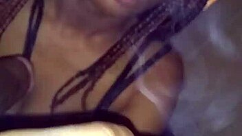 Diamond Mercedez gives a deepthroat blowjob with a messy finish