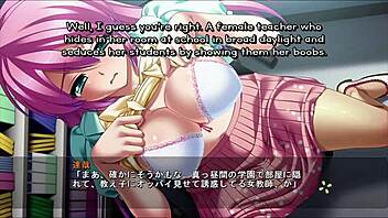 Anime teacher gets seduced by a young girl in this animated video