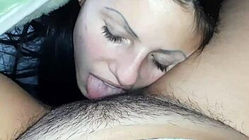 Hot lesbians lick each other's pussies and cum in HD video