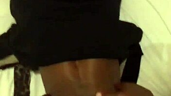 Black babe's round butt bounces during basketball
