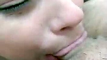 Face fucking and cum in mouth with a tiny Venezuelan babe
