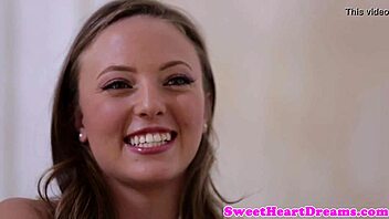 Big tit blonde and petite brunette in lesbian sex scene
