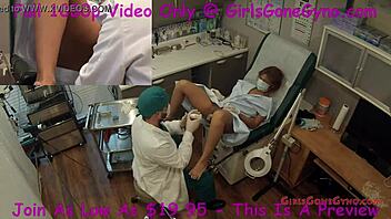Doctor Tampa uses sex toys to stimulate Latina patient's pussy and ass
