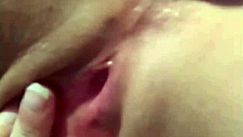 Video of solo female masturbation with clitoral stimulation