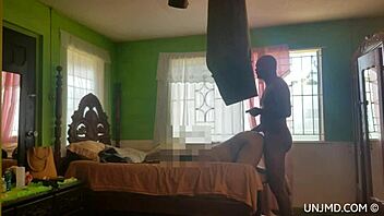 Interracial anal sex with a black girl white guy