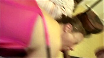 Satin-clad amateur blonde gets a hardcore doggystyle pounding in her panties