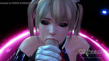 Anime's deepthroat queen Marie Rose takes on a big cock in HD