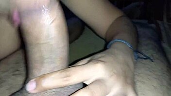 Amateur Latina maid jerks off and has an orgasm with her big cock