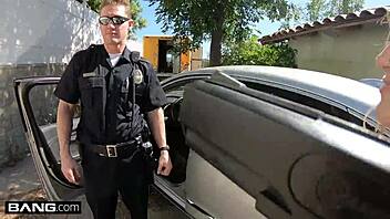 POV video of a blonde teen getting fucked by a dirty cop