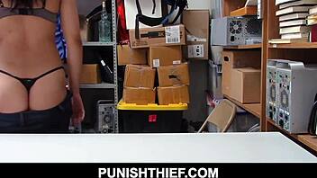 Police officers indulge in lustful shoppinglifting with Amethyst Banks