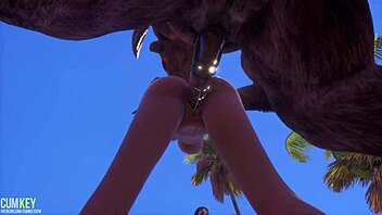 Minotaur dominates and fucks the ladies with his monster cock in HD