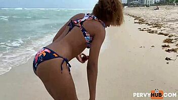 Teen step-cousin Milu Blaze shows off her small tits and big ass in HD video