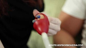 Czech couple explores new fetish for blowjob and handjob