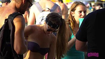 Uncensored rock fest babes show off their naughty side