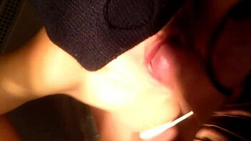 Amateur girlfriend gagging on another man's cock after a night of clubbing
