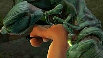 Bizarre bondage and BDSM play with animated characters