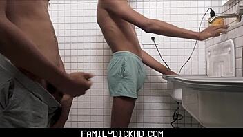 Big cocked black twinks pleasure themselves in a hot family porn video