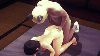 Japanese anime cosplay girl Sarada gets hardcore sex with big cock and cumshot