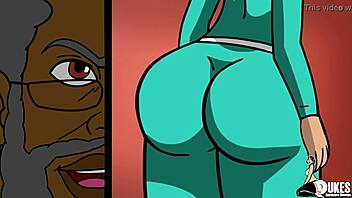 Interracial hentai with a busty milf and big black cock