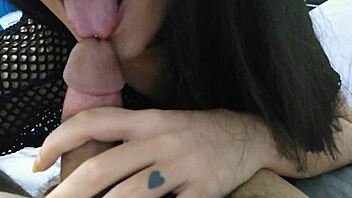 Amateur couple enjoys lesbian linguada and tonguing with Alice Hael