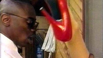 Outdoor anal with a big black cock