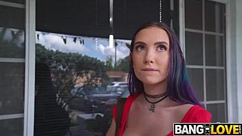 Amateur teen Bailey Base gets her small butt titted and mouth filled