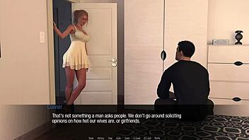 3D models and naughty games: Jessica's lustful voyeuristic adventure