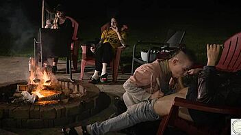 Real outdoor BDSM with submissive Lydia black and Charlotte Sartre