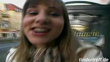 Amateur blonde girlfriend gets naughty on camera
