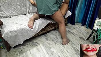 Amateur Indian couple gets down and dirty on their wedding night