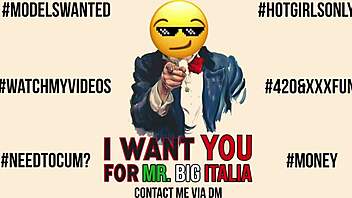 Cock-hungry Italian babe gets paid for sex
