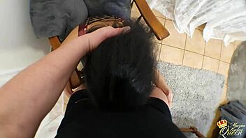 POV titty fuck with big natural tits and cum on boobs - Maria Kaslos