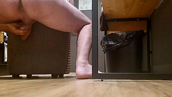 Ballbusting and milking in femdom fetish video