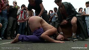 Group sex and domination with European exhibitionists