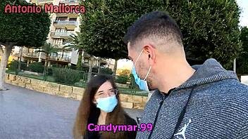 Rough sex with Skinny bitch on the street picked up by fan