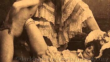 Dark lantern entertainment presents a mature British woman's hairy pussy in a retro video
