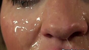 Handjob and blowjob action with a sexy Asian model