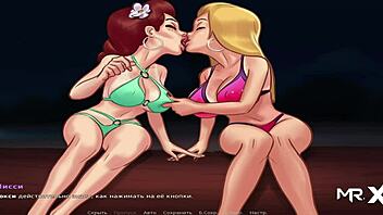 Moms let their teen friends explore their sexuality in this cartoon porn video